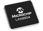 Microchip Technology Émetteurs-récepteurs Gigabit Ethernet 4 ports LAN8804