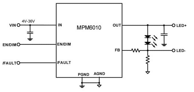 Monolithic Power Systems (MPS) MPM6010 Step-Down LED Drivers