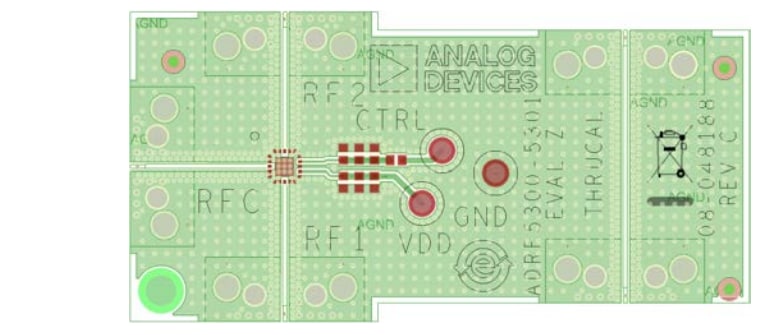 Analog Devices Inc. Carte d'évaluation ADRF5300-EVALZ
