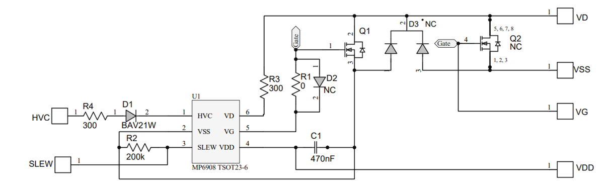 Schéma - Analog Devices Inc. Carte d'évaluation ADRF5300-EVALZ