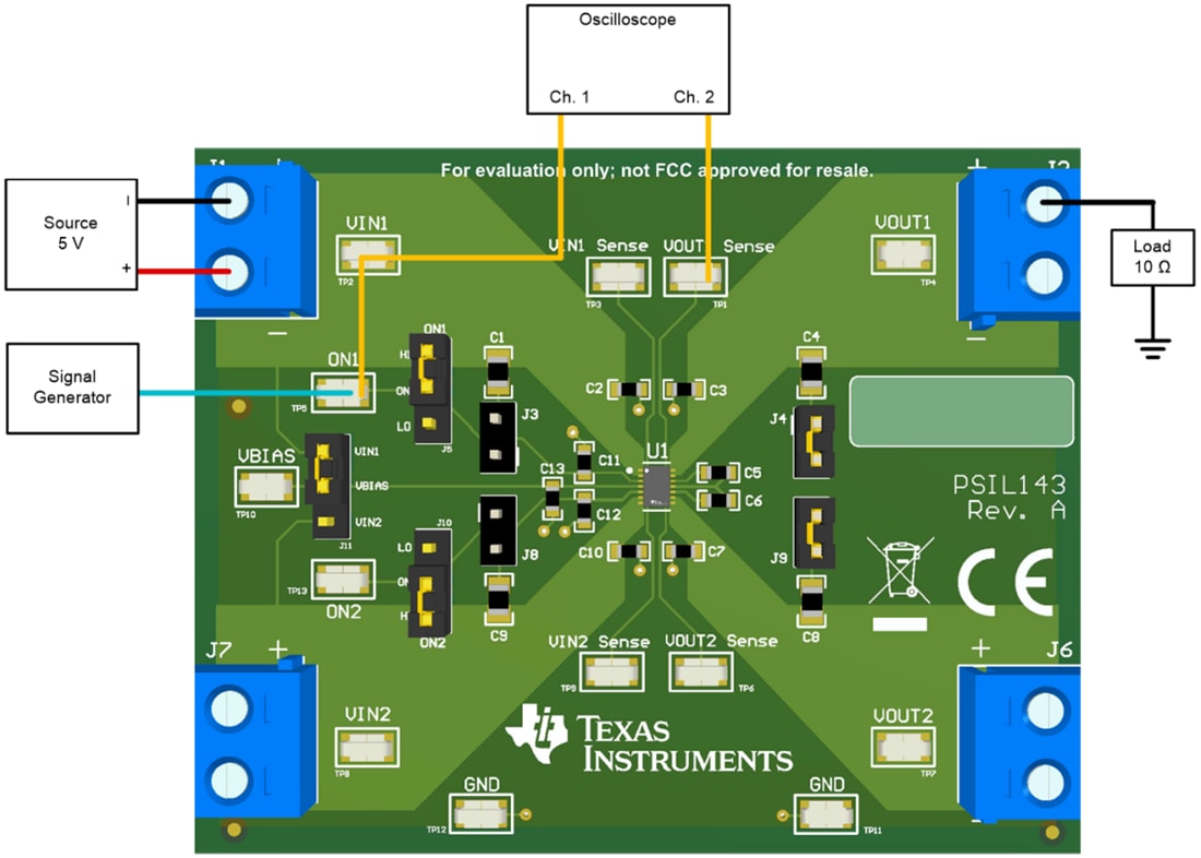 Plan mécanique - Texas Instruments Module d'évaluation (EVM) de commutateur de charge TPS22976AEVM