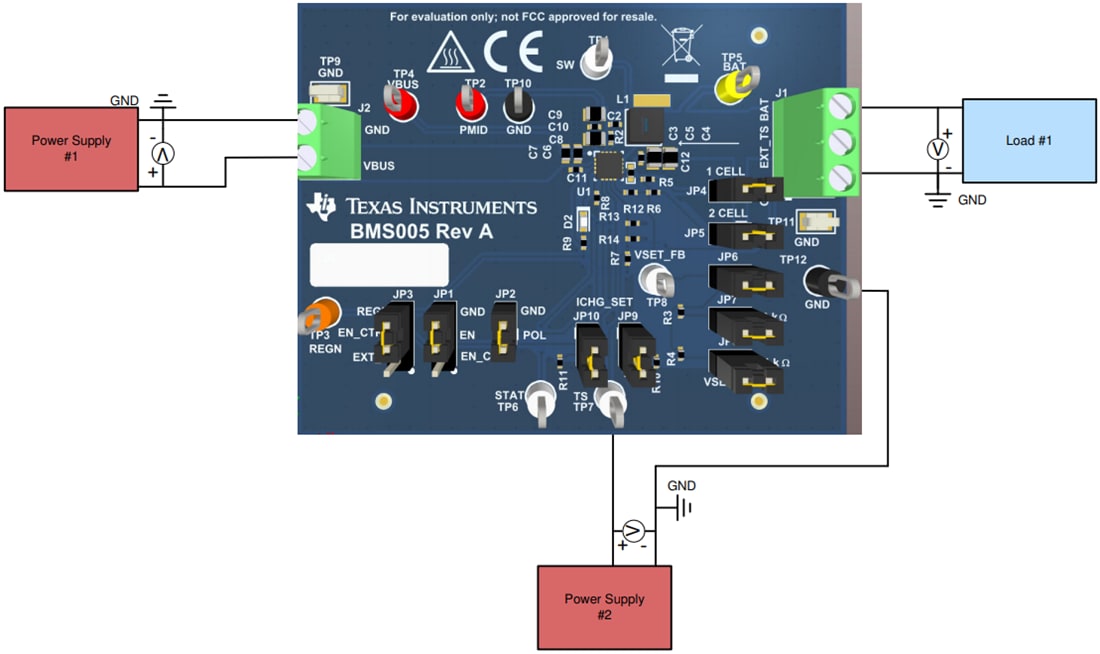 Plan mécanique - Texas Instruments Module d'évaluation (EVM) de chargeur bq25302EVM