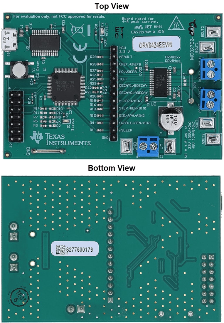 Plan mécanique - Texas Instruments Module d'évaluation (EVM) de pilote DRV8424EEVM