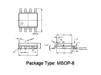 Schéma - Diodes Incorporated Amplificateur opérationnel à double CMOS AS2333S-13