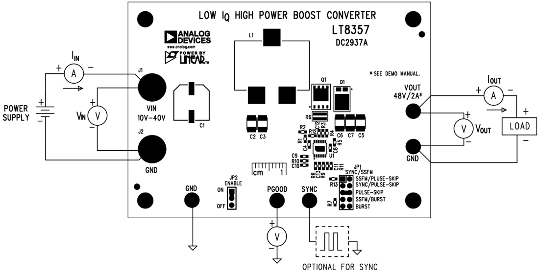 Plan mécanique - Analog Devices Inc. Circuit de démonstration DC2937A pour LT8357