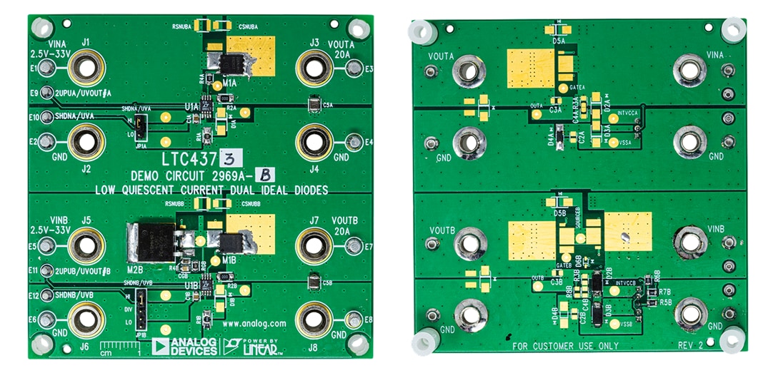Analog Devices Inc. Cartes de démonstration LTC4372/LTC4373 DC2969A-A/B
