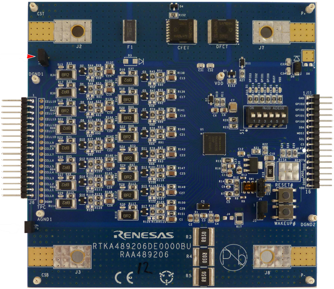 Plan mécanique - Renesas Electronics Carte d'évaluation RTKA489206DK0000BU