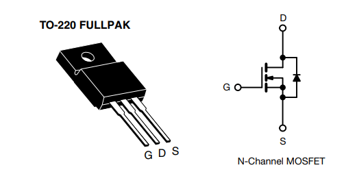 Schéma du circuit d'application - Vishay / Siliconix MOSFET de puissance série E SiHF080N60E