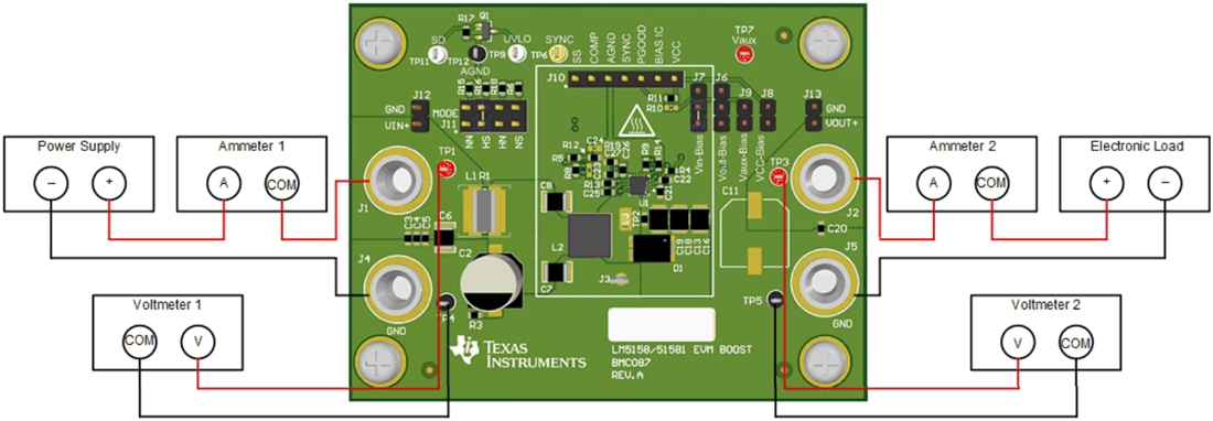 Plan mécanique - Texas Instruments Module d'évaluation de convertisseur LM5158EVM-BST