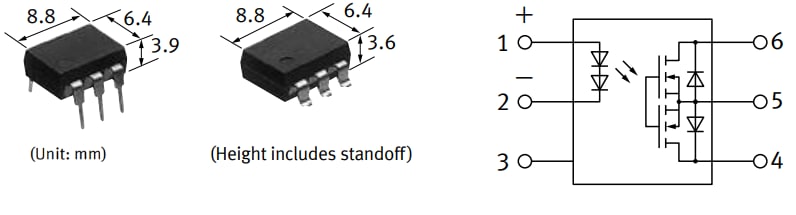 Panasonic Industrial Devices Relais PhotoMOS® AQV209Gx