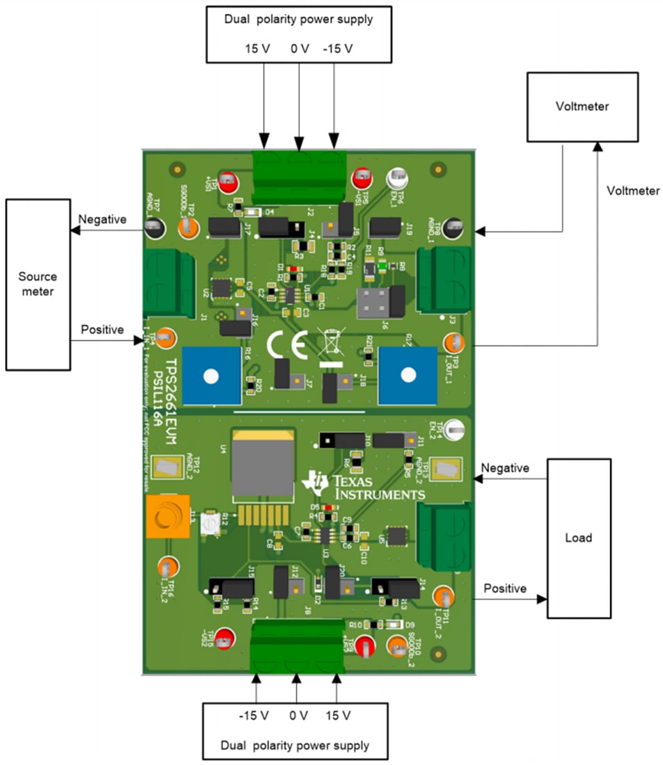 Plan mécanique - Texas Instruments Protecteur de boucle de courant EVM TPS2661EVM