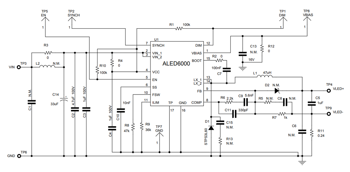 Schéma - STMicroelectronics Carte d'évaluation STEVAL-ILL089V1