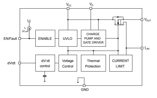Schéma de principe - STMicroelectronics Fusibles électroniques STEF12S