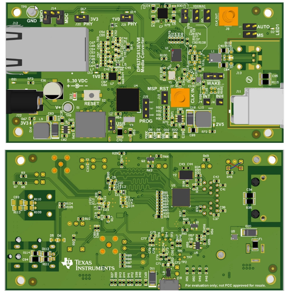 Circuit de localisation - Texas Instruments Module d'évaluation DP83TC813EVM-MC