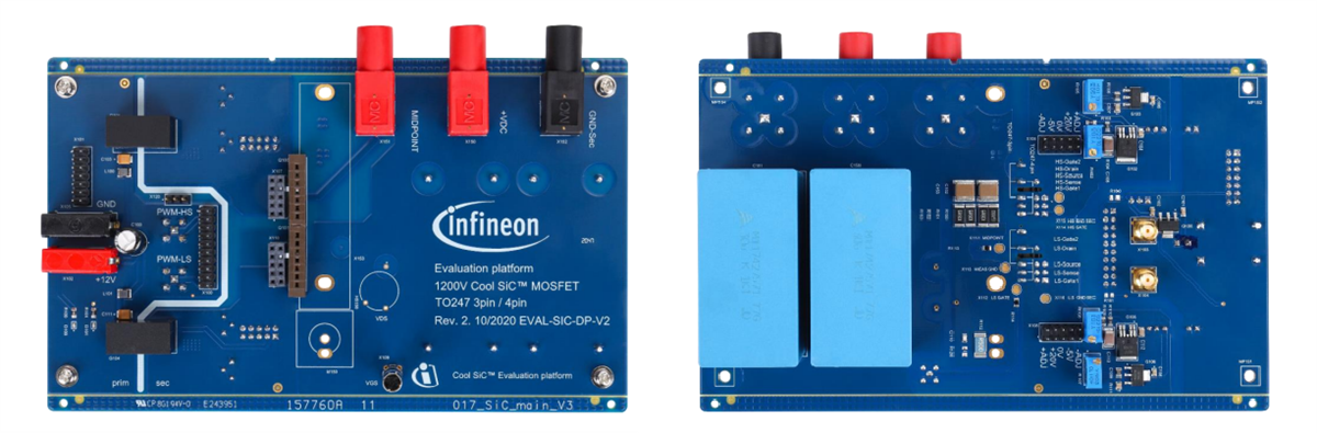 Infineon Technologies Carte à fonction d'alimentation bipolaire REF-1EDC60H12AHDPV2