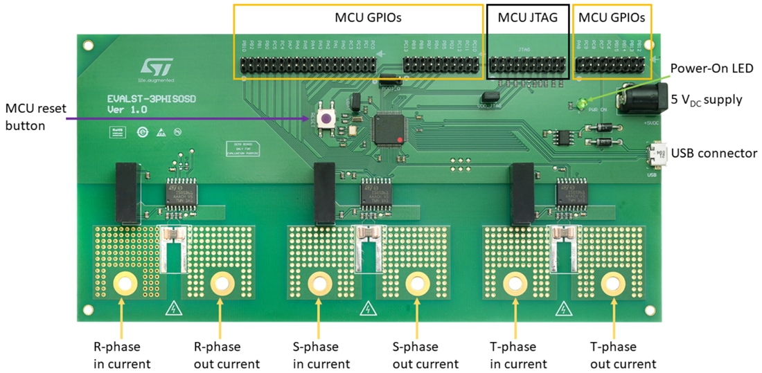 Plan mécanique - STMicroelectronics Carte d'évaluation EVALST-3PHISOSD 