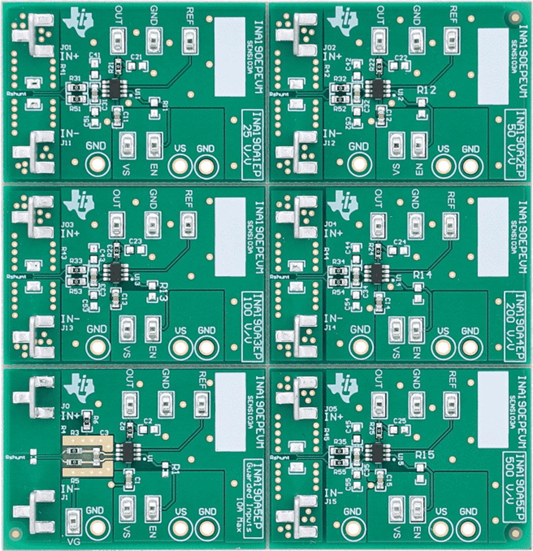 Plan mécanique - Texas Instruments Module d'évaluation (EVM) INA190EPEVM