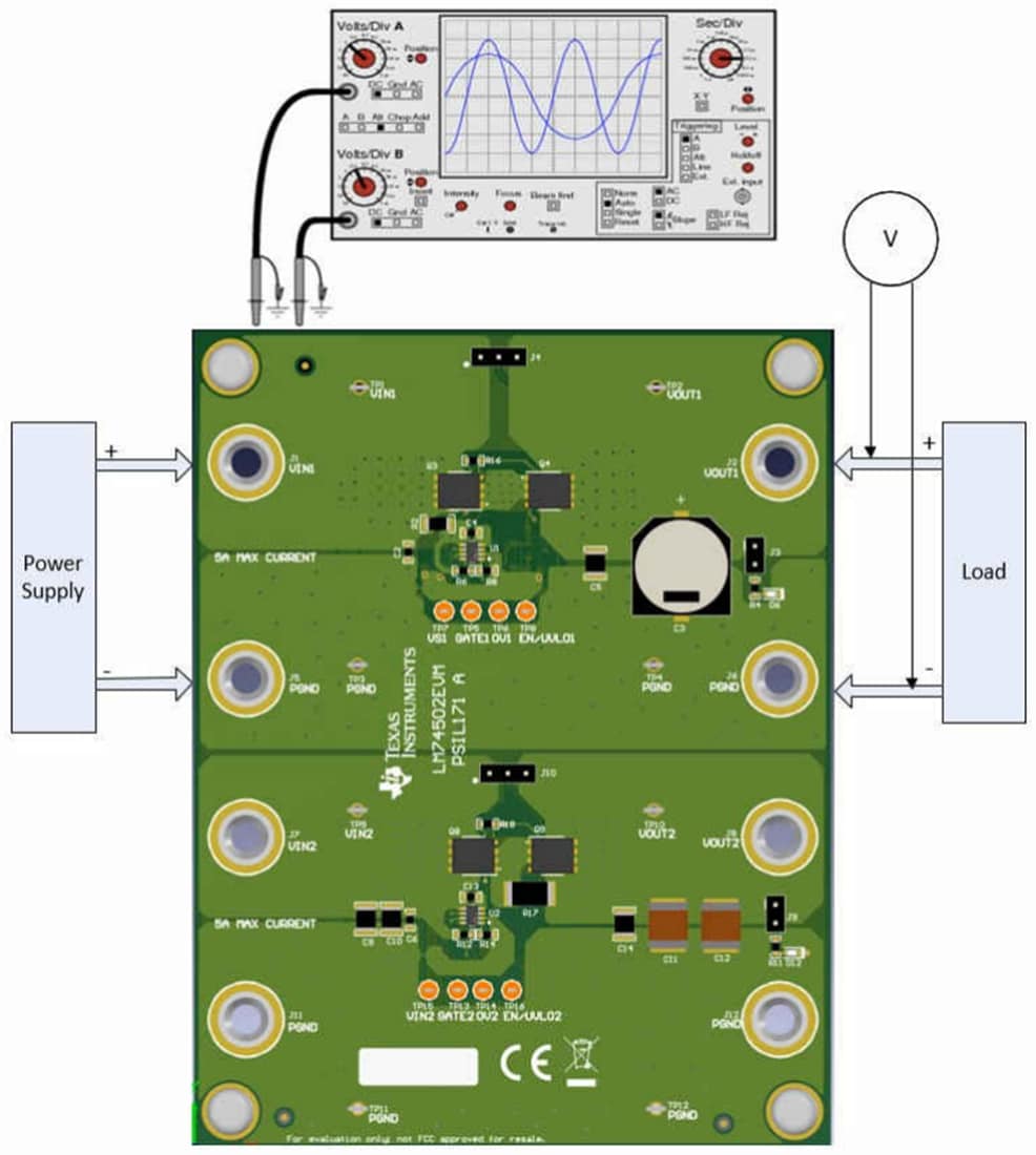 Plan mécanique - Texas Instruments Module d'évaluation (EVM) de contrôleur LM74502EVM