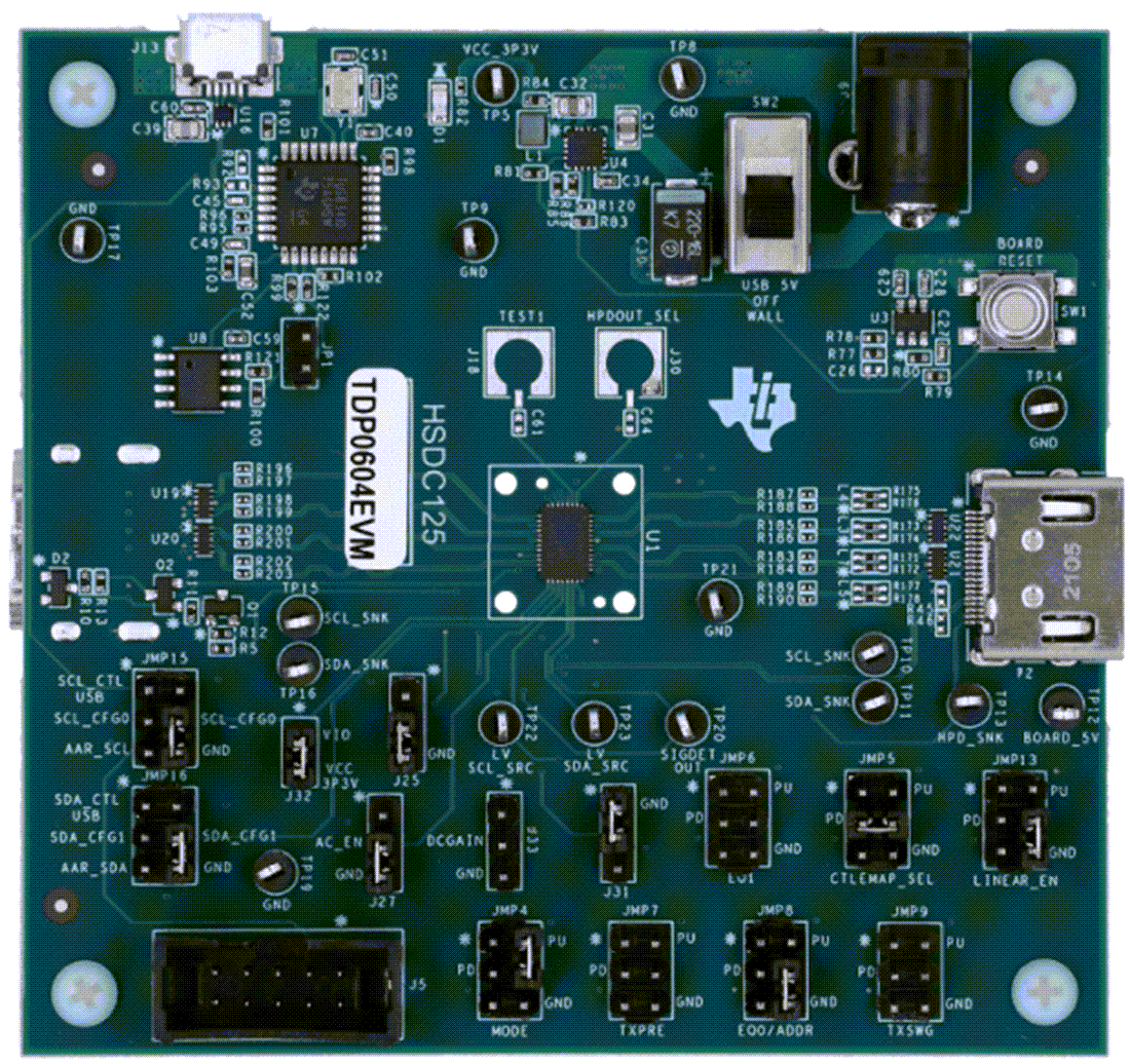 Plan mécanique - Texas Instruments Module d'évaluation (EVM) de réadaptateur TDP0604EVM