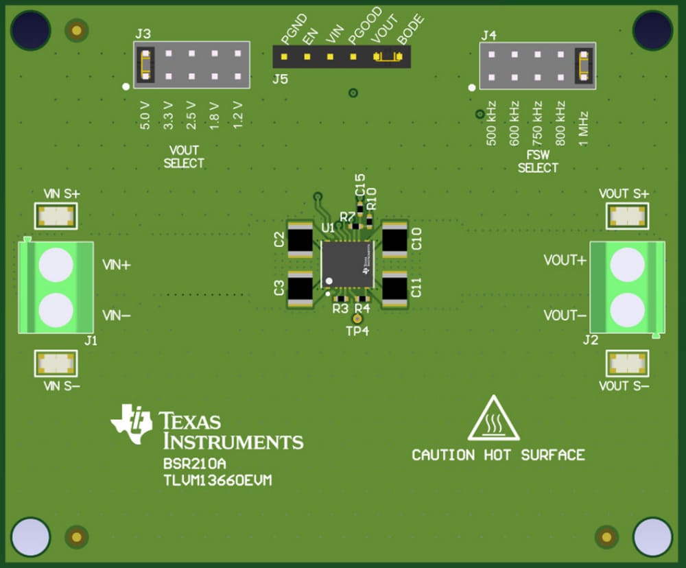 Plan mécanique - Texas Instruments Module d'évaluation du module de puissance TLVM13660EVM