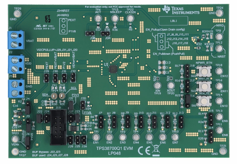 Circuit de localisation - Texas Instruments Module d'évaluation TPS38700Q1EVM