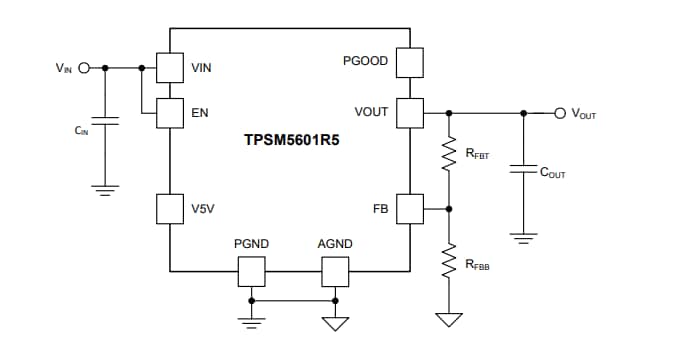 Texas Instruments Modules d'alimentation TPSM5601R5