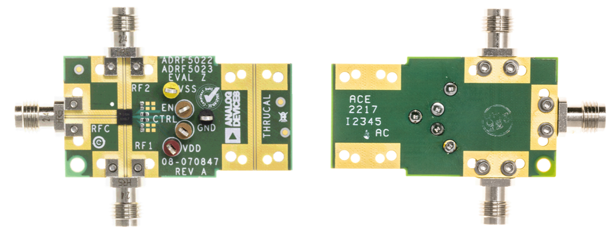 Circuit de localisation - Analog Devices Inc. Carte d'évaluation ADRF5022-EVALZ