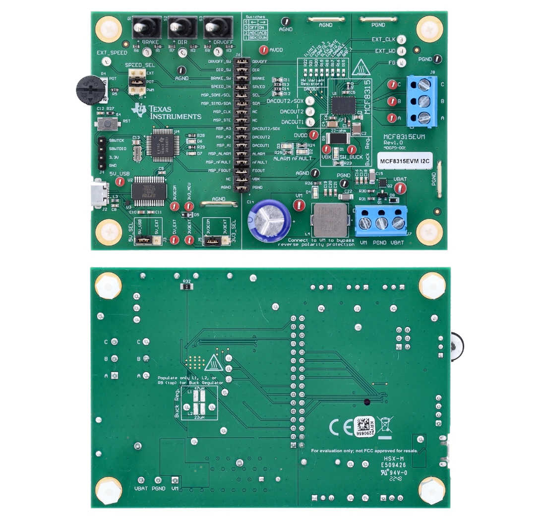 Texas Instruments Module d'évaluation MCF8315EVM