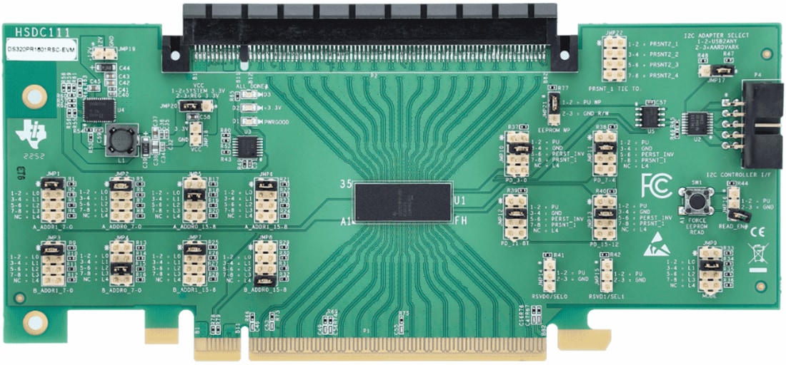 Plan mécanique - Texas Instruments EVM de réadaptateur linéaire DS320PR1601RSC-EVM