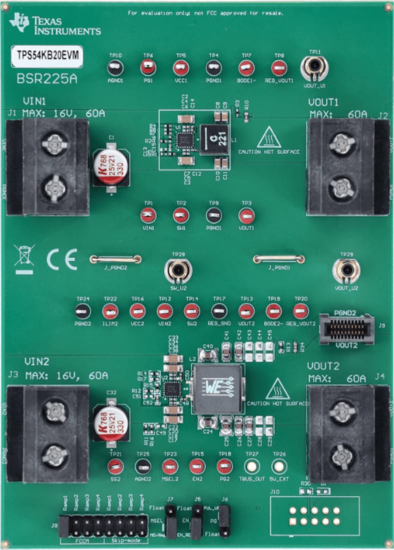 Plan mécanique - Texas Instruments Module d'évaluation de convertisseur TPS54KB20EVM