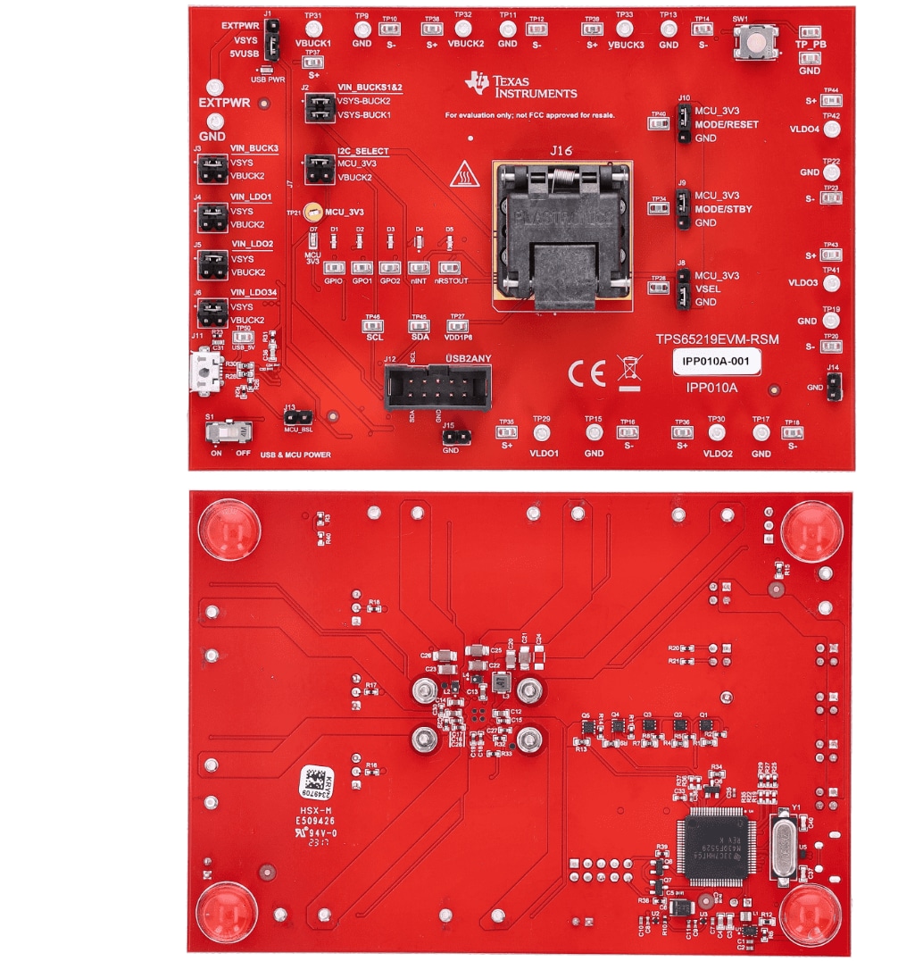 Texas Instruments Carte de programmation NVM TPS65219EVM