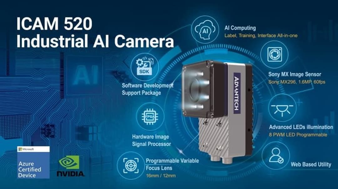 Advantech Caméra IA industrielle ICAM-520 Advantech Caméra IA industrielle ICAM-520