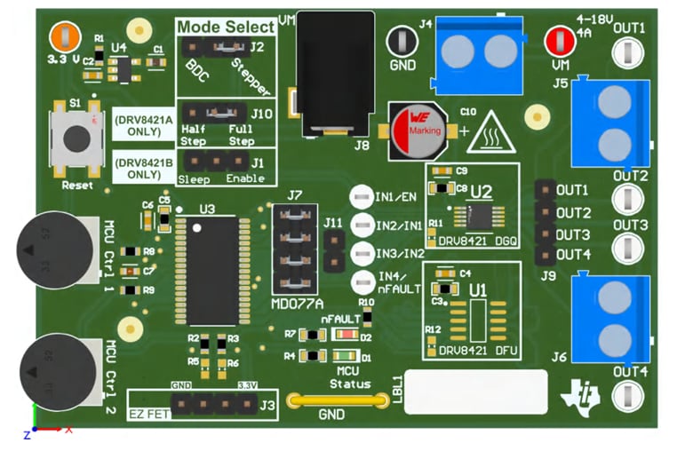 Texas Instruments Module d'évaluation DRV8421BEVM