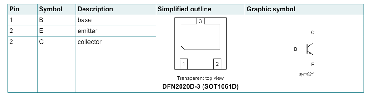 Schéma du circuit d'application - Nexperia Transistors PBSSxx50PAS/PBSSxx50PAS-Q