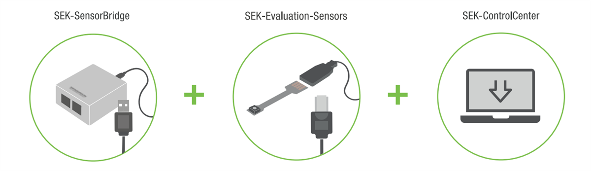 Sensirion Kit d'évaluation d'humidité analogique SEK-SHTC3-Sensors