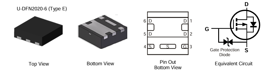 Schéma du circuit d'application - Diodes Incorporated MOSFET DMP3014SFDE de 30 V  à mode d'amélioration de canal P