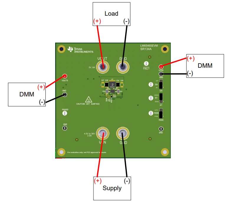 Circuit de localisation - Texas Instruments Module d'évaluation LM65460EVM