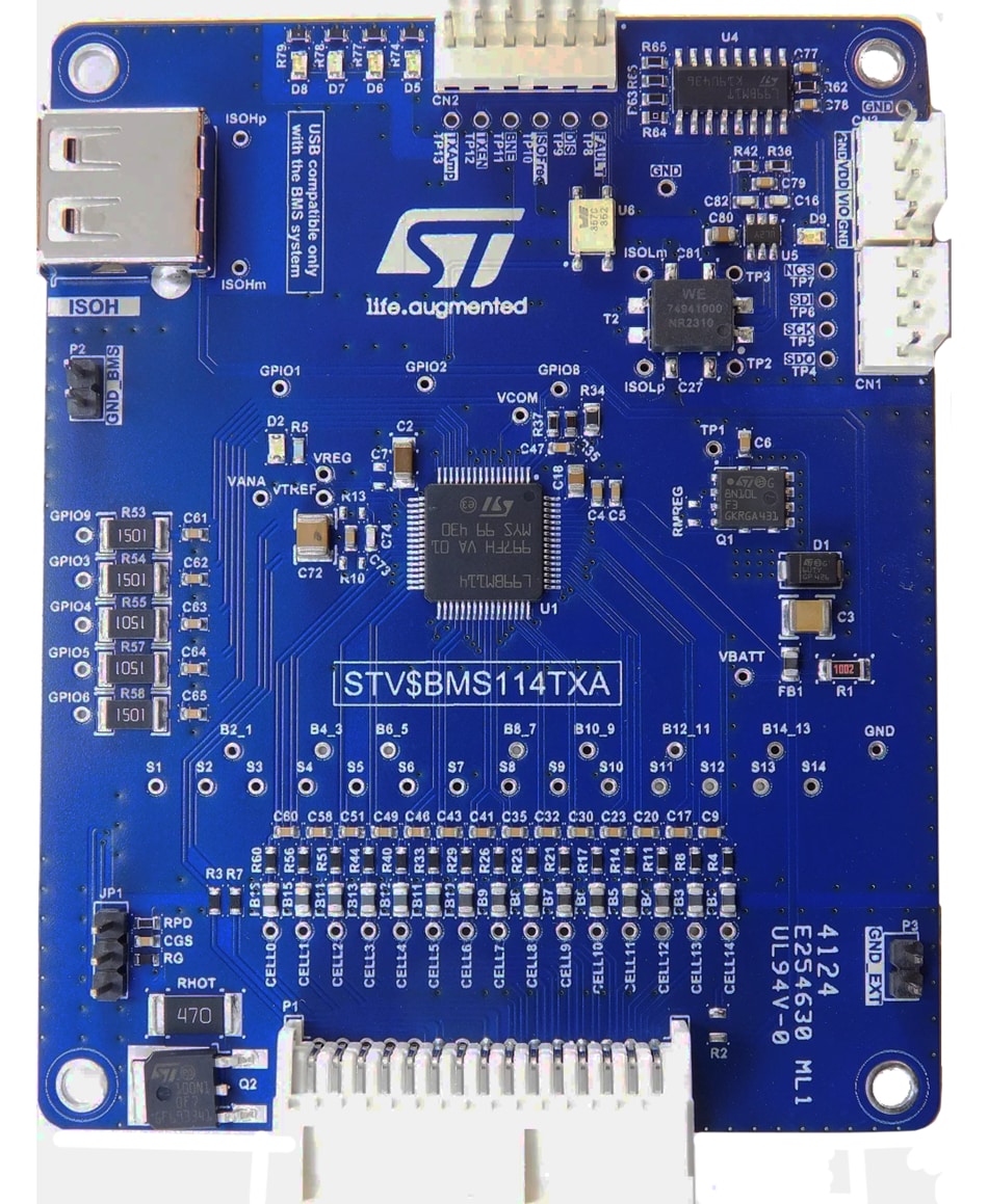 Circuit de localisation - STMicroelectronics Carte d'évaluation BMS STEVAL-BMS114TX