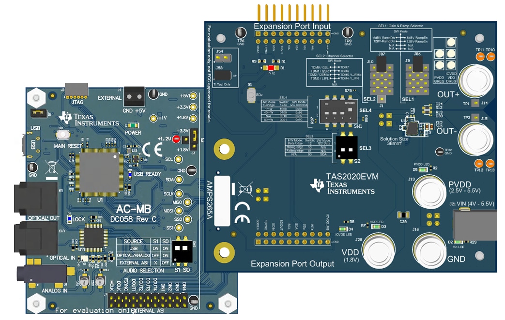Texas Instruments Module d'évaluation TAS2020EVM