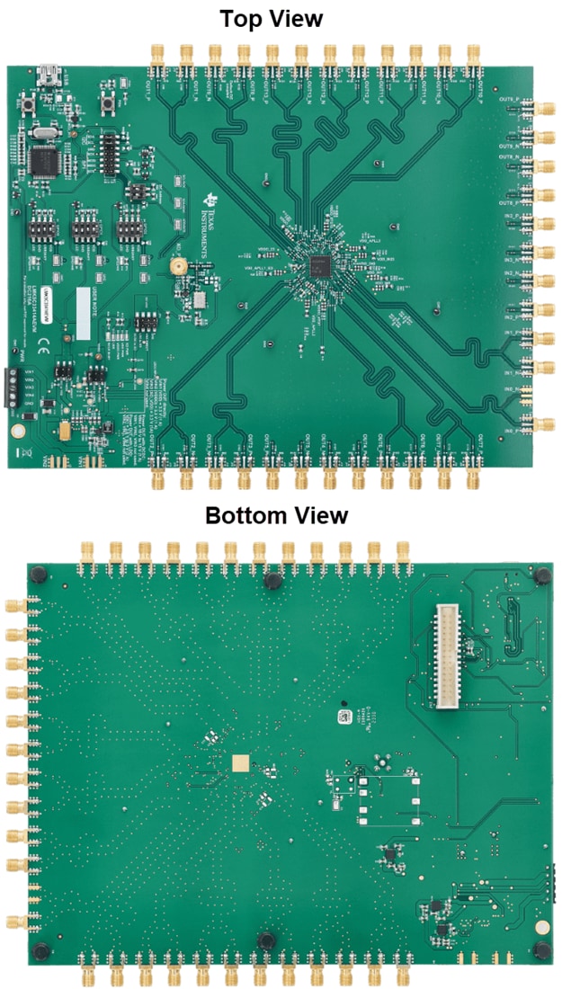 Plan mécanique - Texas Instruments Module d'évaluation (EVM) LMK5C33414AEVM