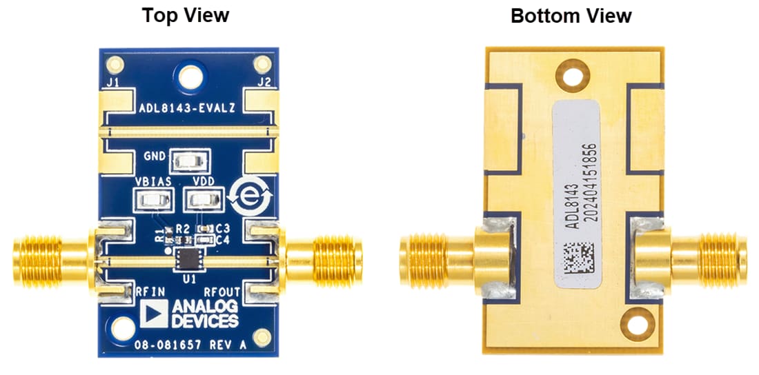Plan mécanique - Analog Devices Inc. Carte d'évaluation ADL8143-EVALZ pour ADL8143