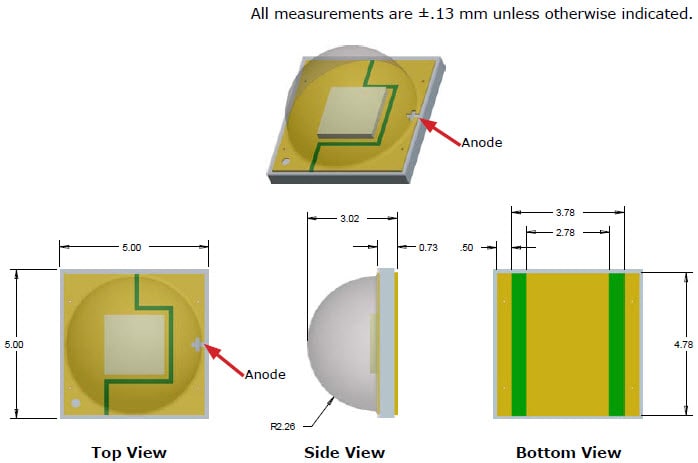 Dimensions mécaniques