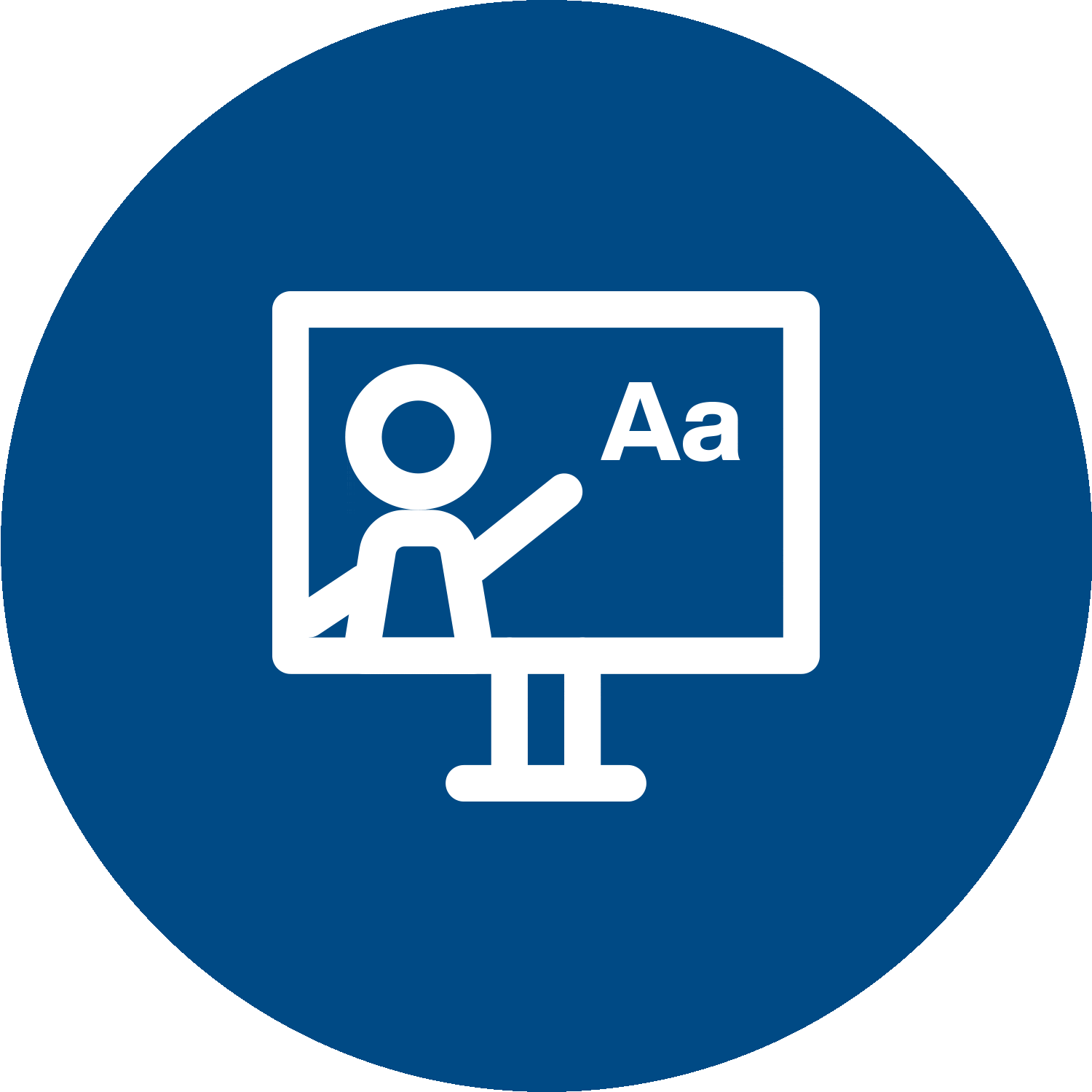 animation of screen with teacher