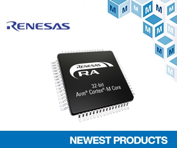 Mouser Electronics Now Stocking Renesas RA2L1 Microcontrollers with Touch Interface